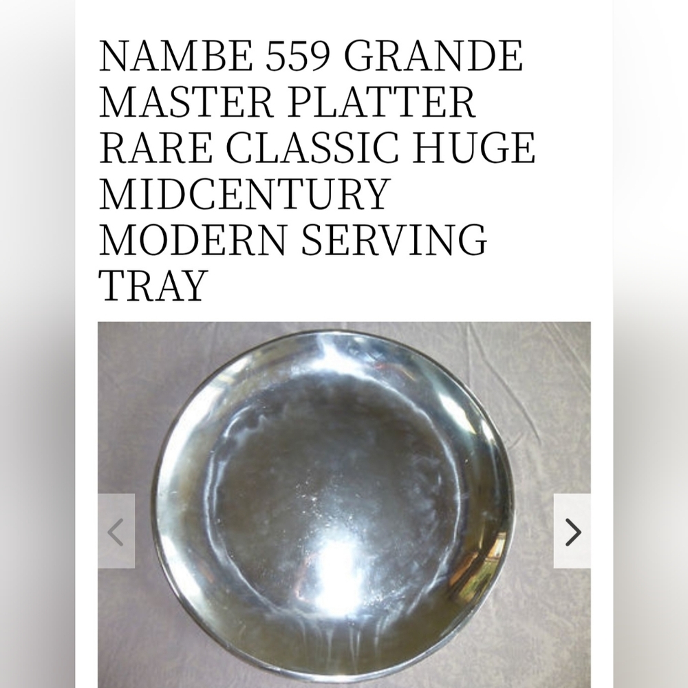 Nambe 559 Grand Master Platter